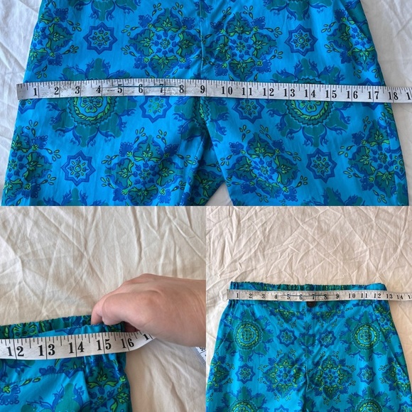 Rachel Comey Bright Blue Vintage-Style Cotton Trousers 0 - Picture 10 of 12